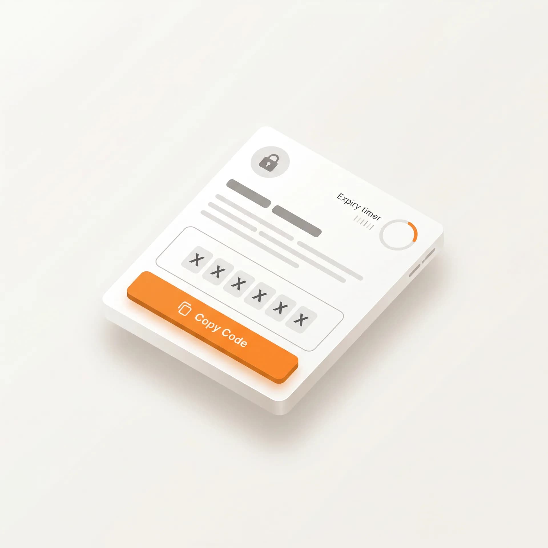 Template OTP authentication dengan tombol autofill